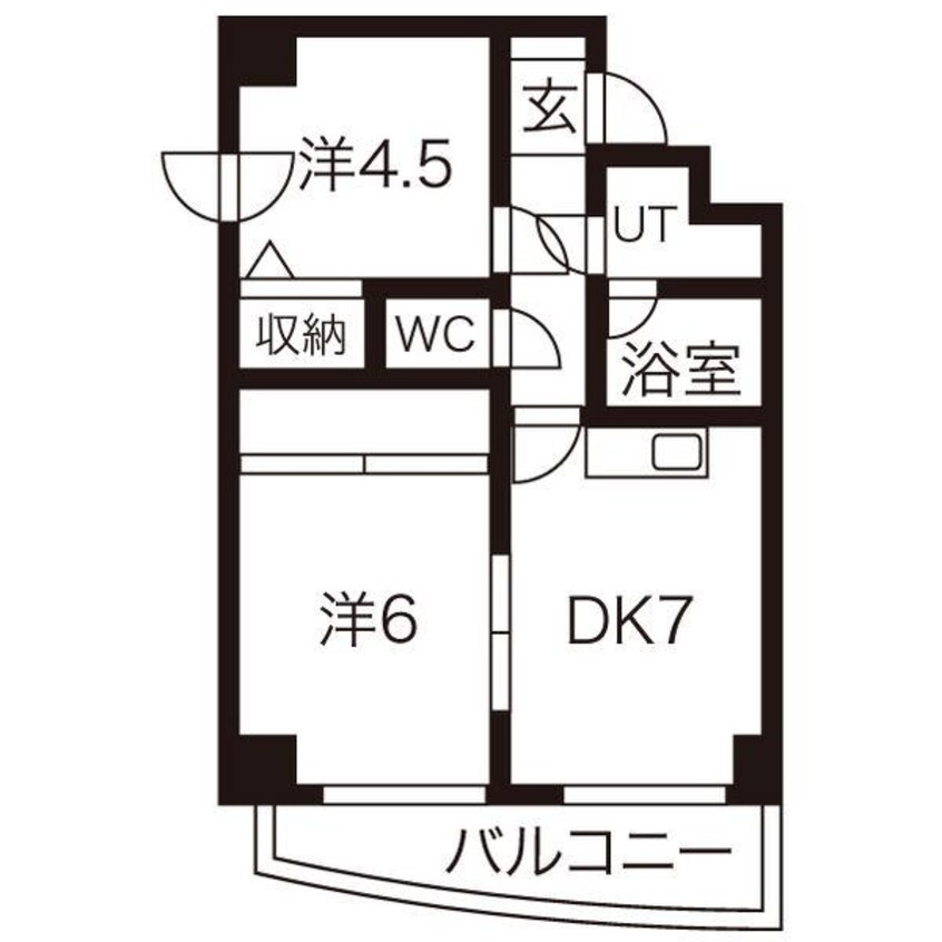 間取図 KYコート山鼻