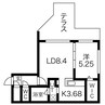 ガイアールＳ１９ 1LDKの間取り