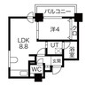 クラッセ山鼻 1LDKの間取り