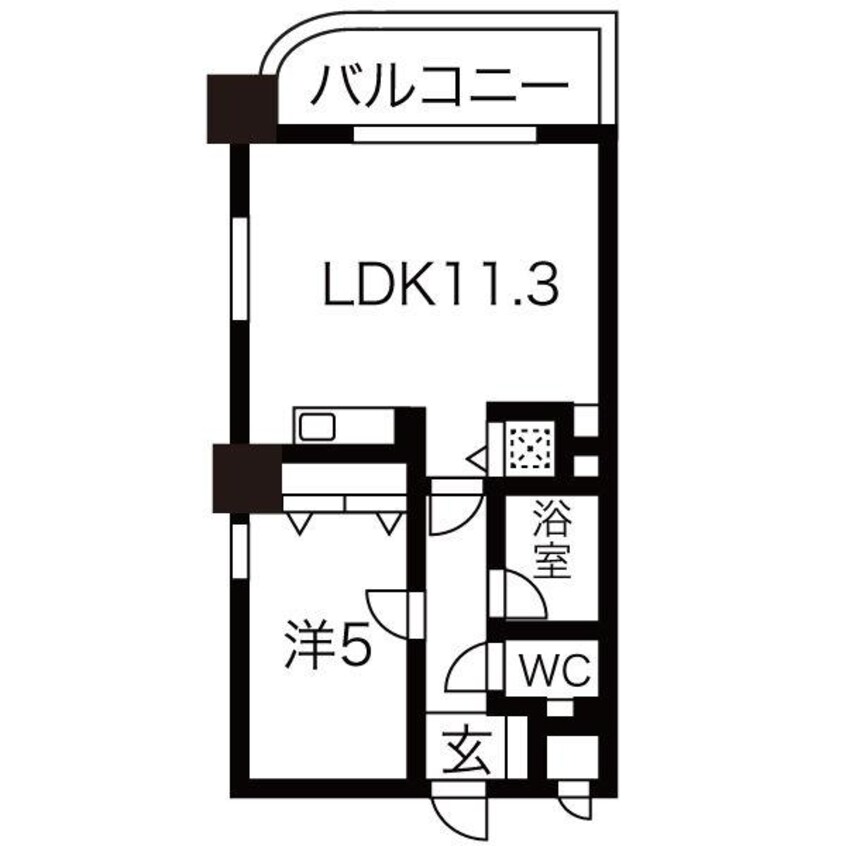 間取図 セザール南１０条西