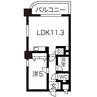 セザール南１０条西 1LDKの間取り