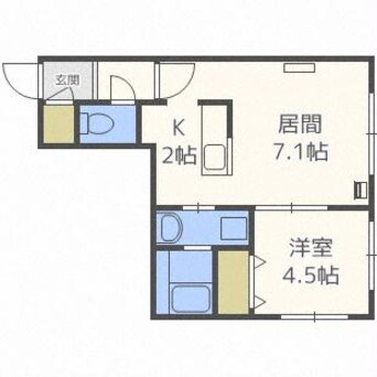 間取図 グランメール中島公園