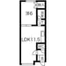 コーポエミネンス 1LDKの間取り