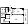 パークヒルズ南10条 1LDKの間取り
