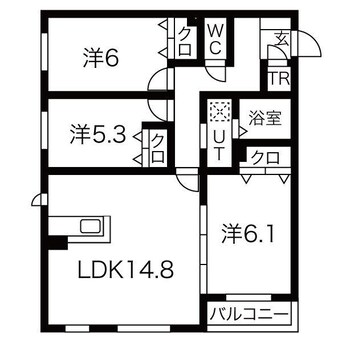 間取図 サニー山鼻