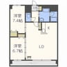 メゾンハマナス 2LDKの間取り