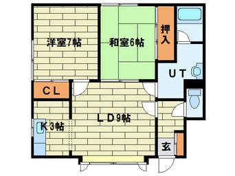 間取図 ハイツ寿B