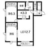 メゾンフレール 2LDKの間取り