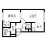 イーグルサウス１７Ａ 1LDKの間取り