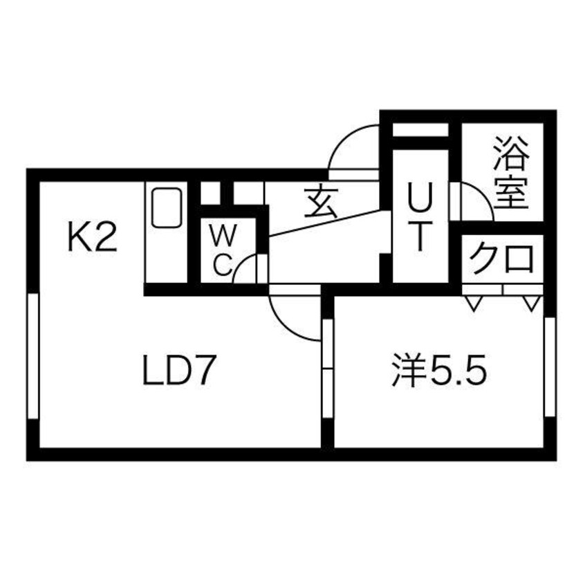 間取図 イーグルサウス１７Ｂ