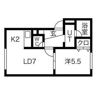 間取図 イーグルサウス１７Ｂ