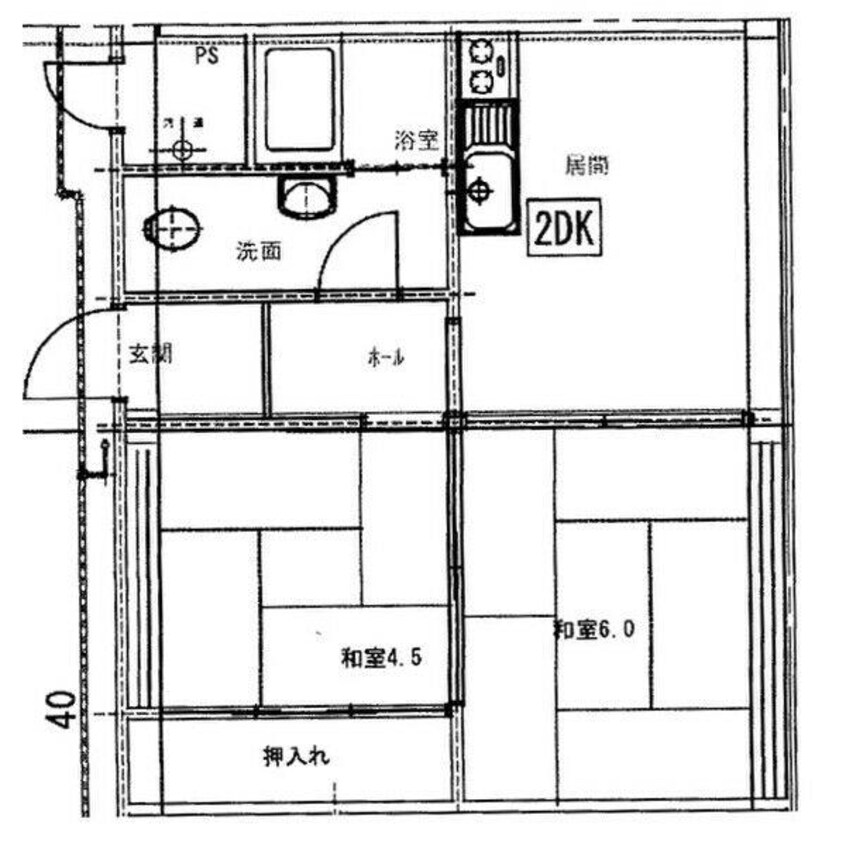 間取図 パークサイドコーポ