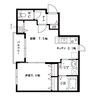 リバティ中島公園 1LDKの間取り