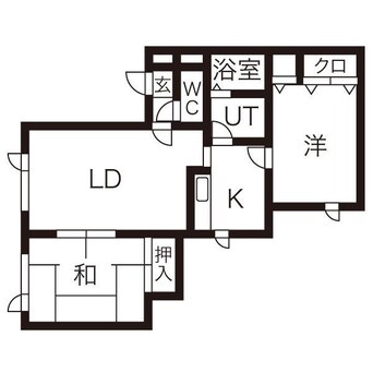 間取図 ローマンヒルハイツＢ