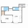 クラール伏見 1DKの間取り