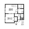 カーサ石山通の間取図