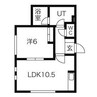 ビッテ山鼻 1LDKの間取り