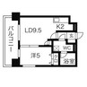 レオーネ中島公園 1LDKの間取り