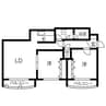 CABIN25 2LDKの間取り