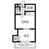 Luce 1DKの間取り