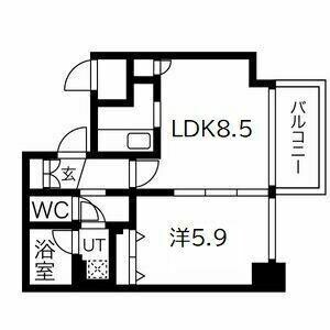 間取り図 ブラントゥール伏見