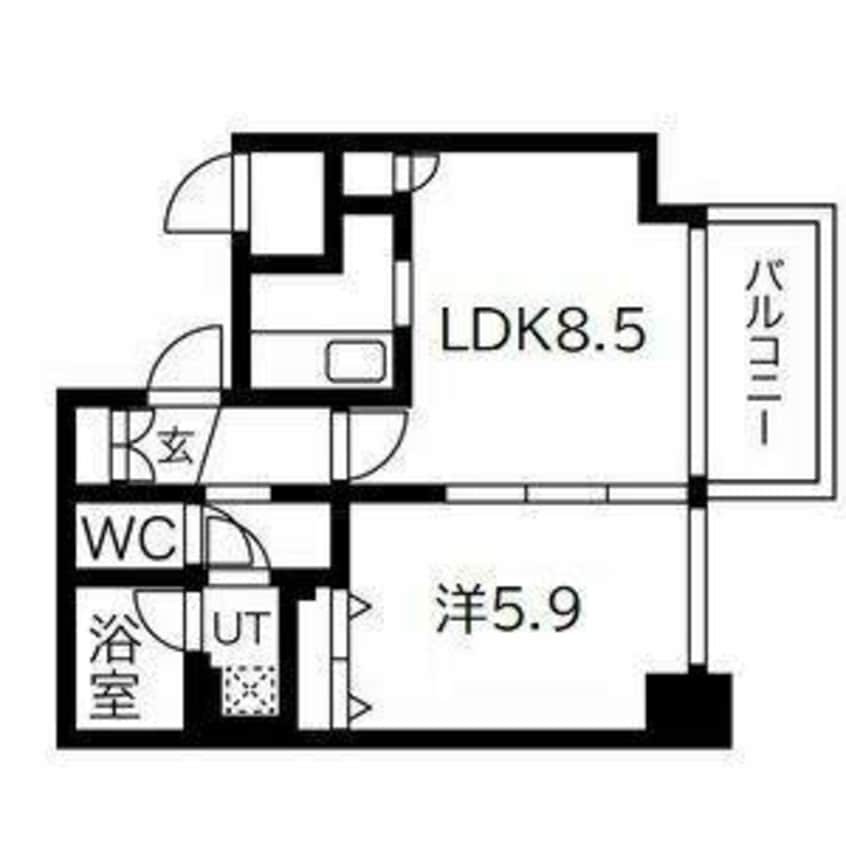 間取図 ブラントゥール伏見
