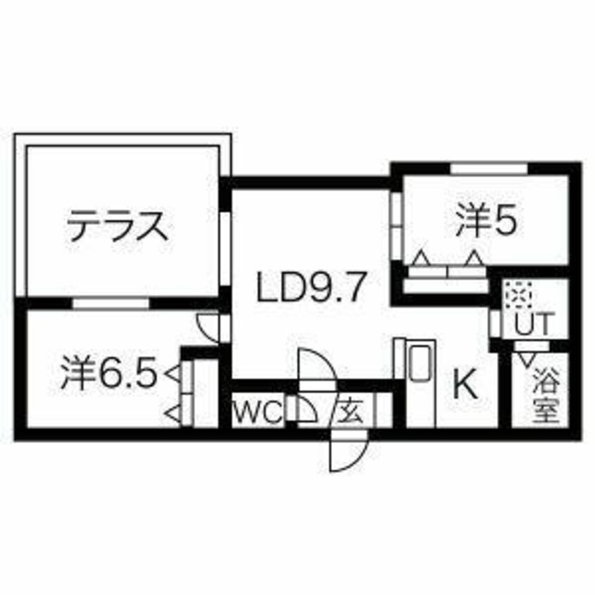 間取図 パレス札幌１