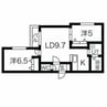 パレス札幌１ 2LDKの間取り