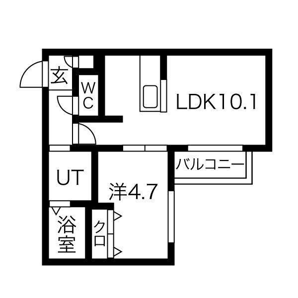間取り図 イルセントラレ南１２条