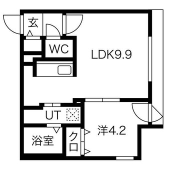 間取図 STUDIO中島公園