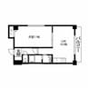 Courtyard 1LDKの間取り
