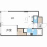 エアフォルク行啓通 1LDKの間取り