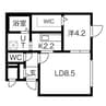 REVE SAPPORO 1LDKの間取り