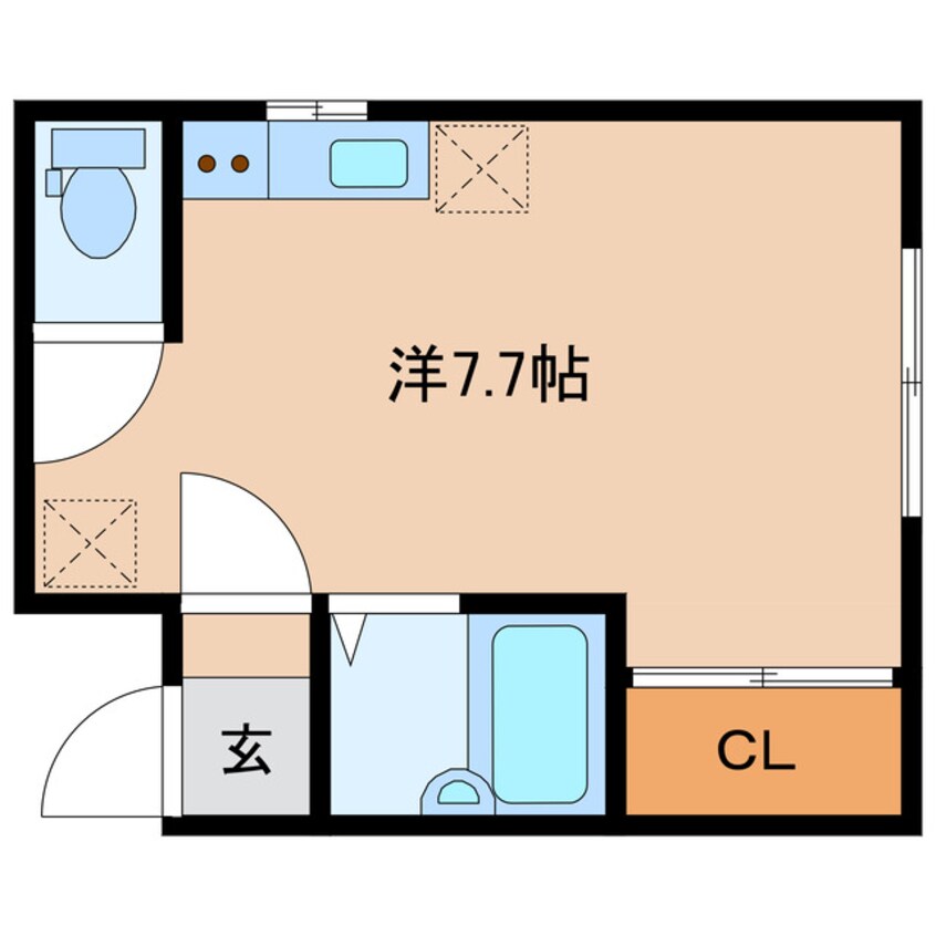 間取図 スワン南１５条ハイツ