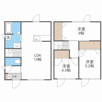 間取図 Ａｌｉｖｉｏ中島公園（アリヴィオ・右）