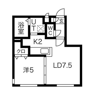 間取図 デイズ山鼻