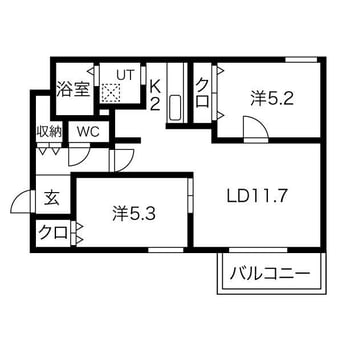 間取図 アストレアヒルズ南13条