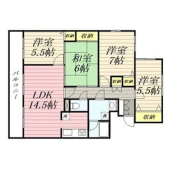 間取図 タウンシップ旭ヶ丘