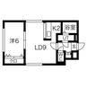 K'sコート 1LDKの間取り