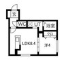 ぴあ南17条 1LDKの間取り