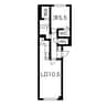 グランルッカ伏見 1LDKの間取り