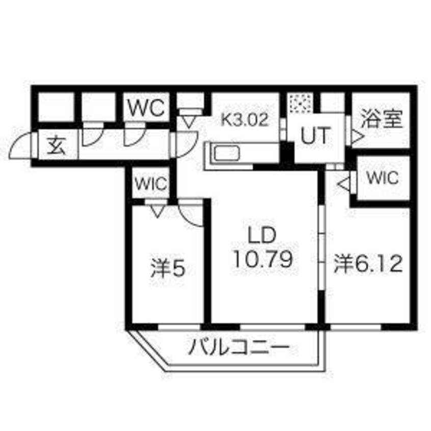 間取図 コローレ南9条