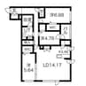 アルファスクエアS17 3LDKの間取り