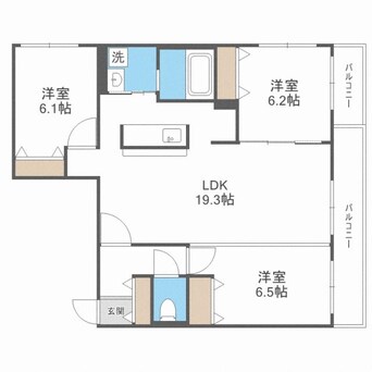 間取図 BRAMA南11条