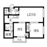アルシオーネS12 2LDKの間取り