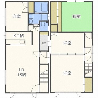 間取図 メゾンドゥ大鳳