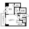 ブランシャールALAIN中島公園 1LDKの間取り