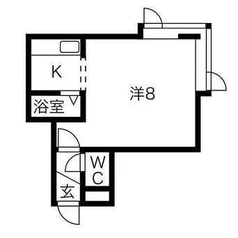 間取図 フラッツ幌南