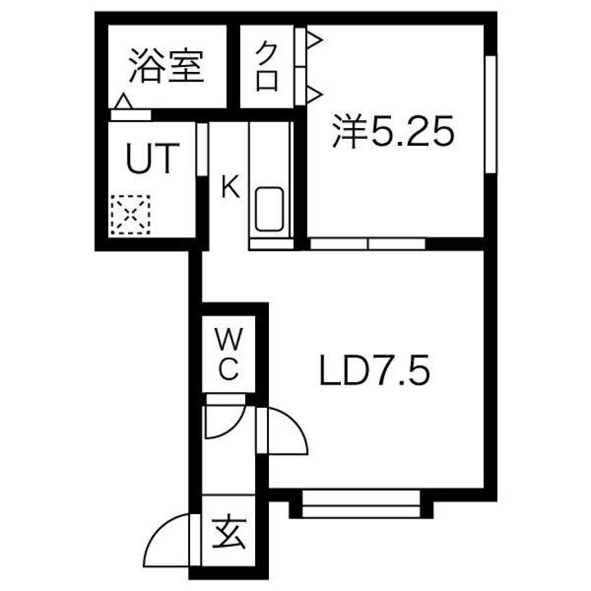 間取図 メゾンパークス南28