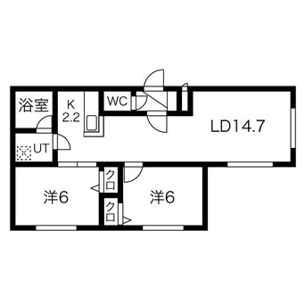 間取図 プルミエール山鼻南